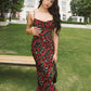 Bulgarian Roses Floral Cami Long Dress – FASHION VIBE