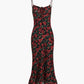 Bulgarian Roses Floral Cami Long Dress – FASHION VIBE