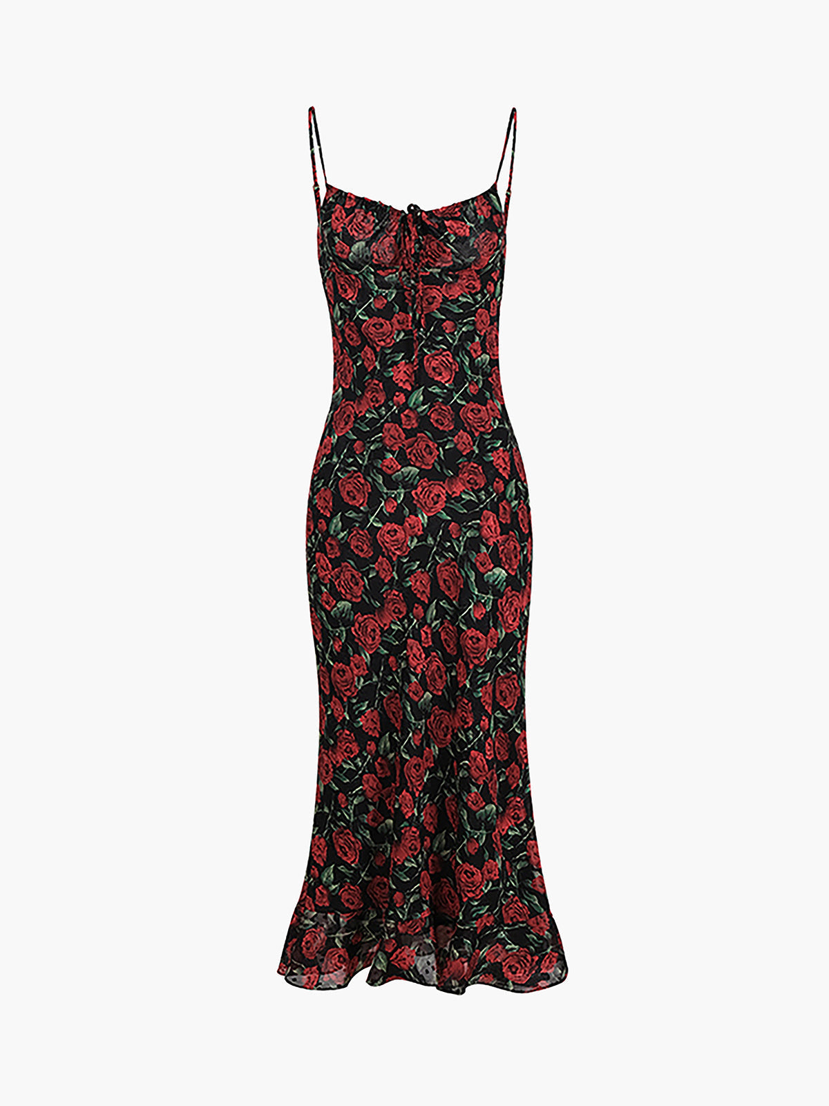 Bulgarian Roses Floral Cami Long Dress – FASHION VIBE