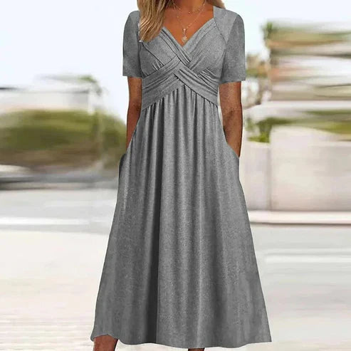 Midi dress korte mouw hotsell